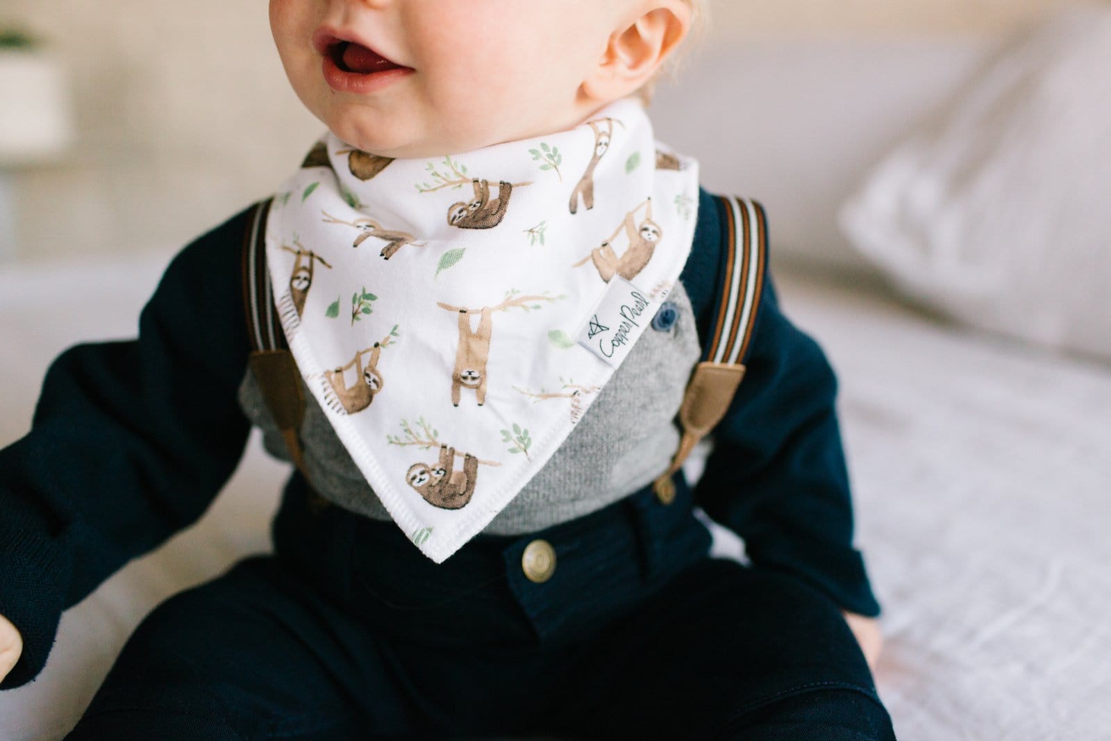 Noah Bandana Bibs Copper Pearl Lil Tulips
