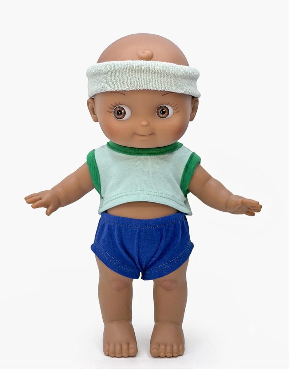 Noah Mini Panchas Doll - Mint Roller Outfit Minikane Lil Tulips