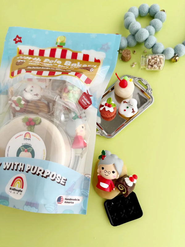 North Pole Bakery Kiddough Play Kit Earth Grown KidDoughs Lil Tulips