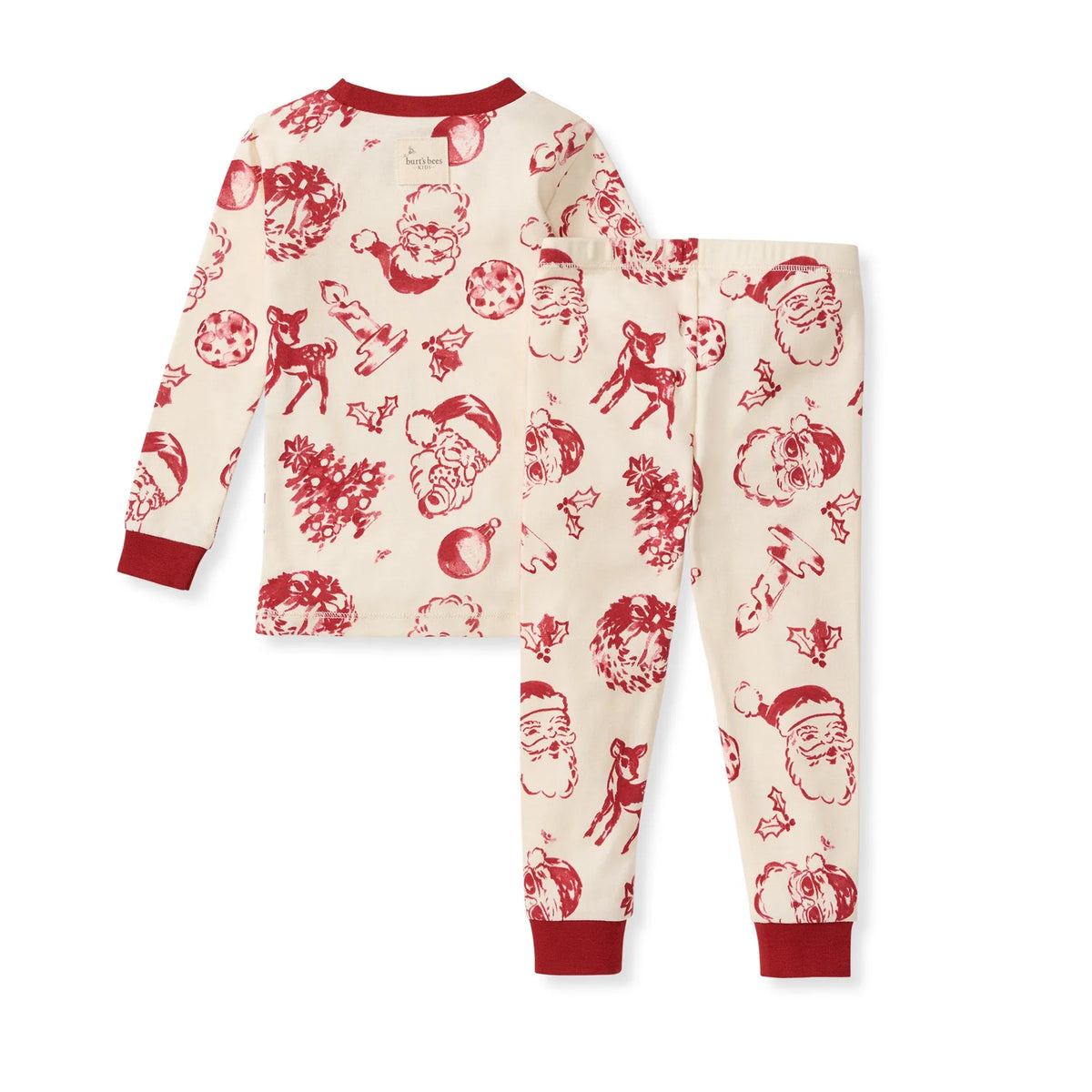Nostalgic Christmas Organic Cotton Two-Piece Pajamas Burt's Bees Baby Lil Tulips