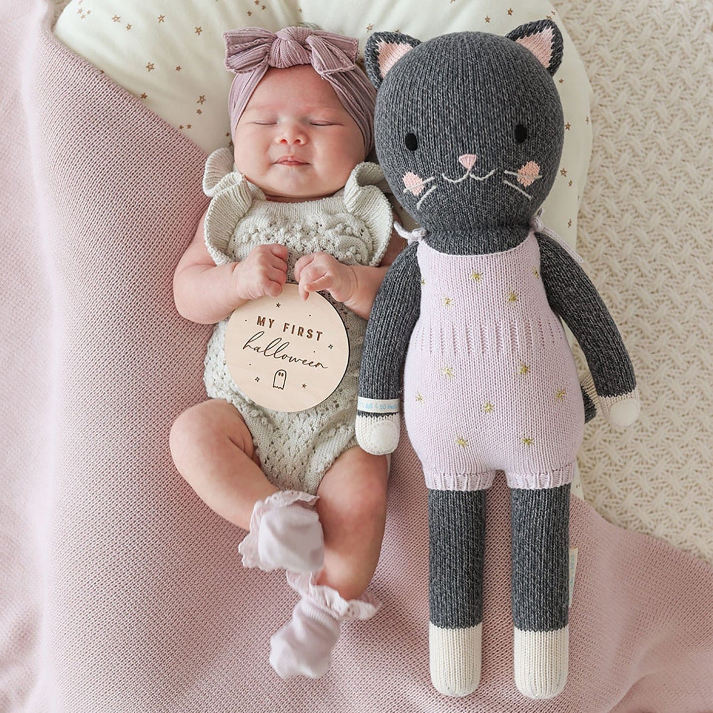 Nova the Kitten Hand Knit Doll cuddle+kind Lil Tulips