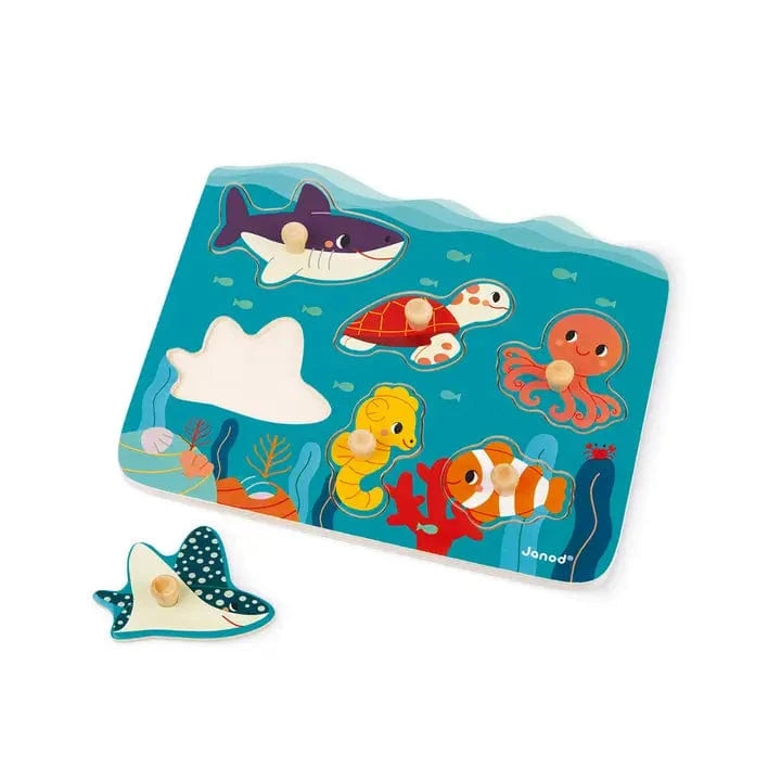 Ocean Peg Puzzle Janod Lil Tulips