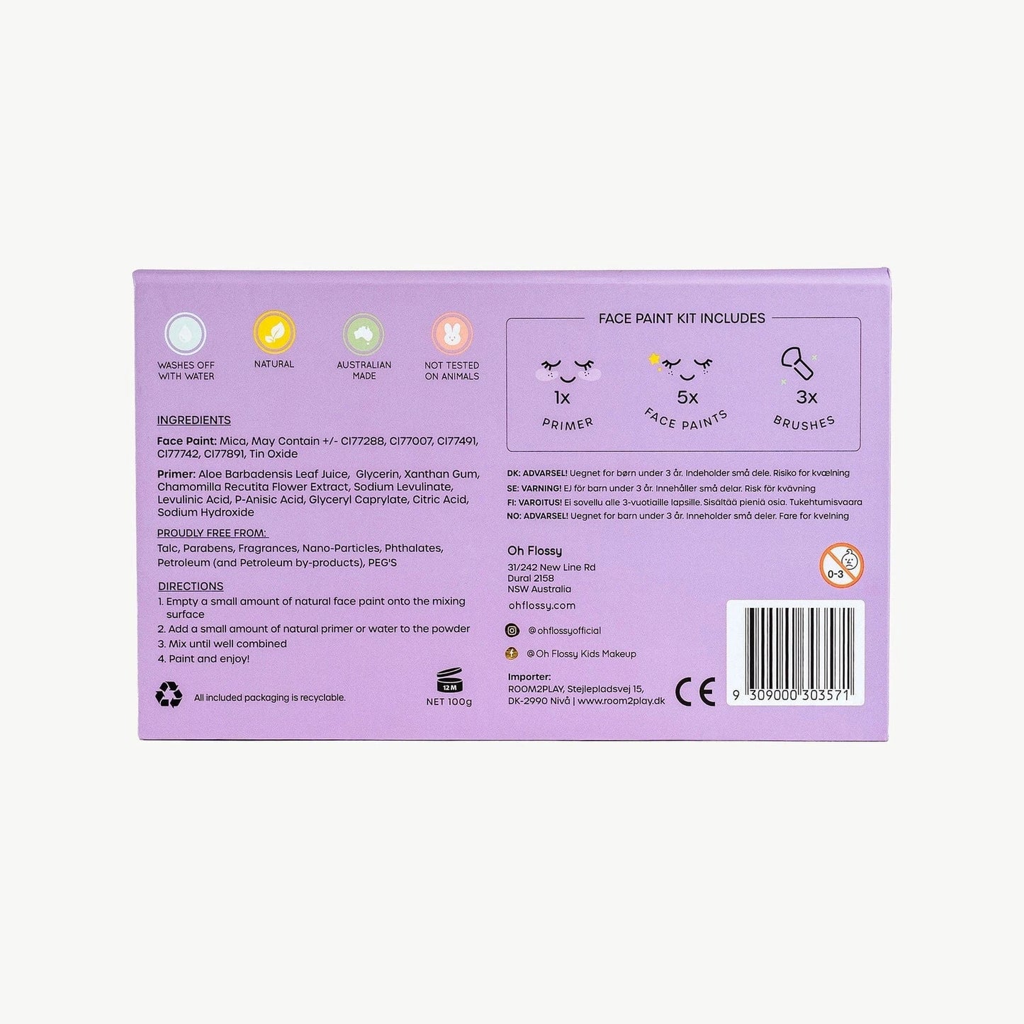 Oh Flossy Magic Garden Face Paint Set Oh Flossy Lil Tulips