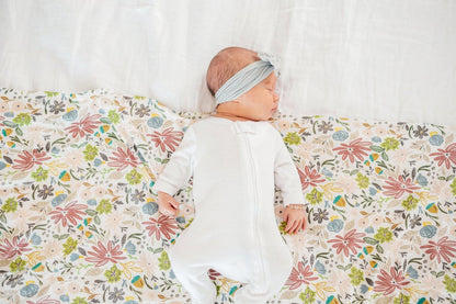 Olive Knit Swaddle Blanket Copper Pearl Lil Tulips