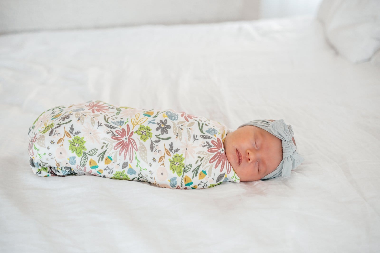 Olive Knit Swaddle Blanket Copper Pearl Lil Tulips