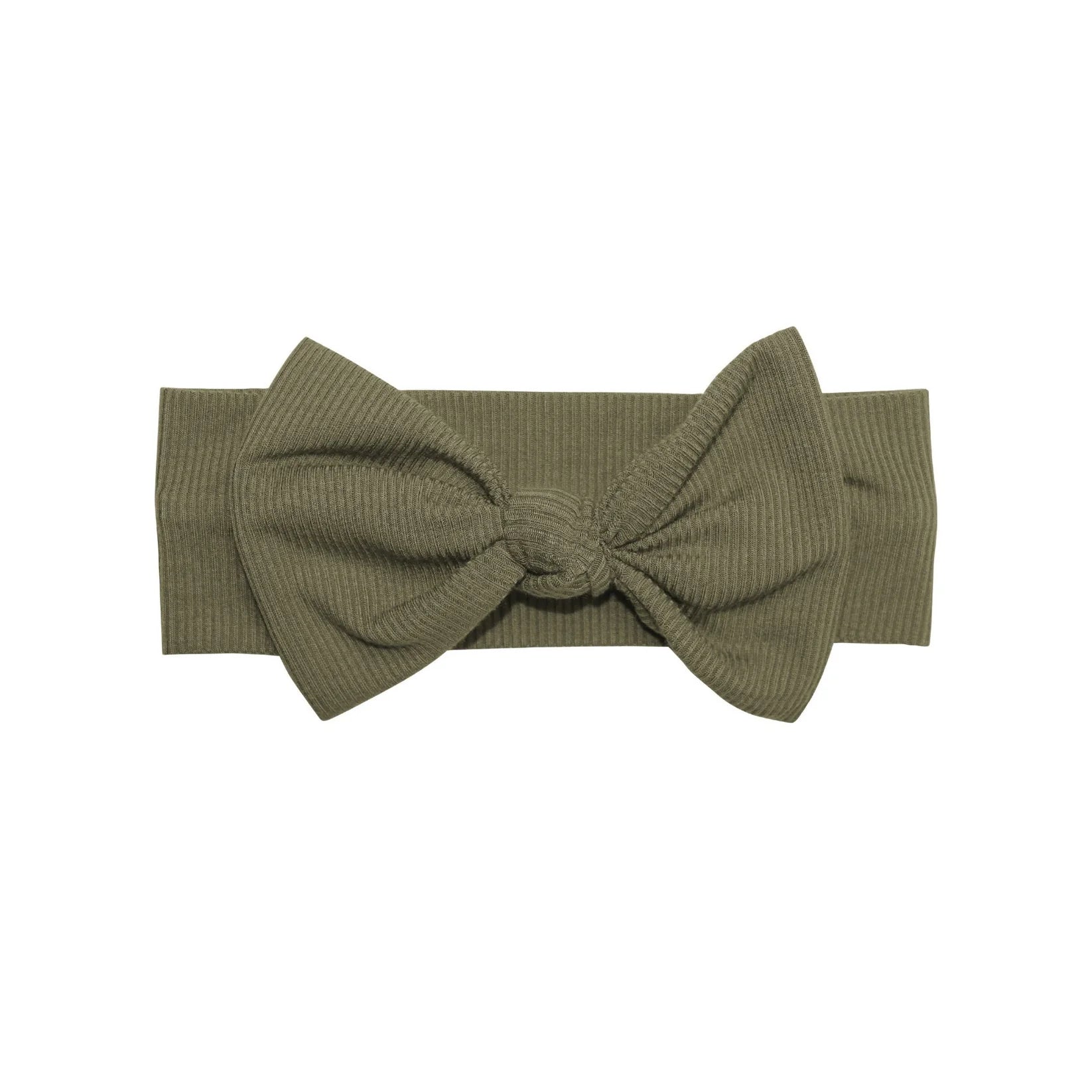 Olive Small Ribbed Headband Bow - RELEASING Oct. 25th Brave Little Ones Headbands Lil Tulips