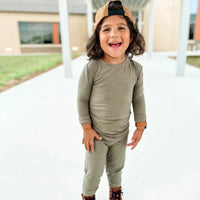 Olive Small Ribbed Two-Piece Set - RELEASING Oct. 25th Brave Little Ones Lil Tulips