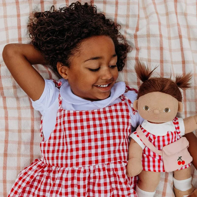 Olli Ella - Cherry Gingham Outfit Set Olli Ella Lil Tulips