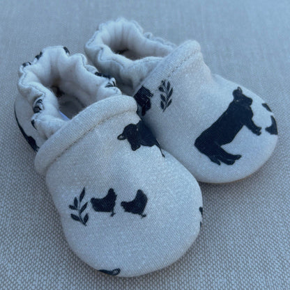 On the Farm Organic Slippers Snow + Arrow Lil Tulips