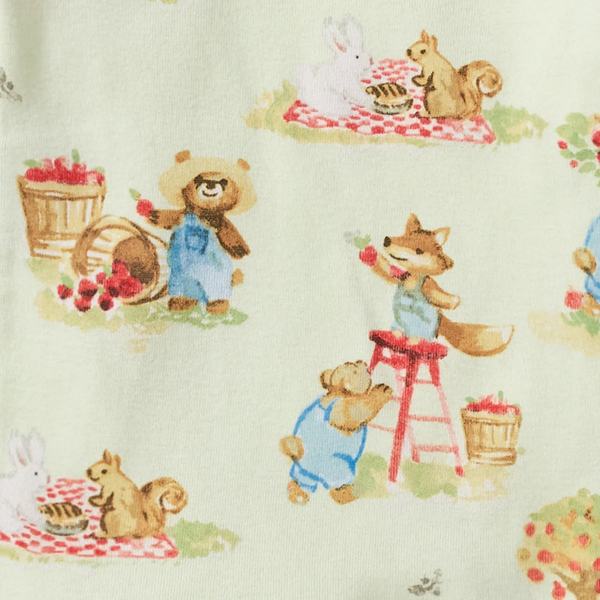 On the Orchard Organic Cotton Sleep & Play Footed Burt's Bees Baby Lil Tulips