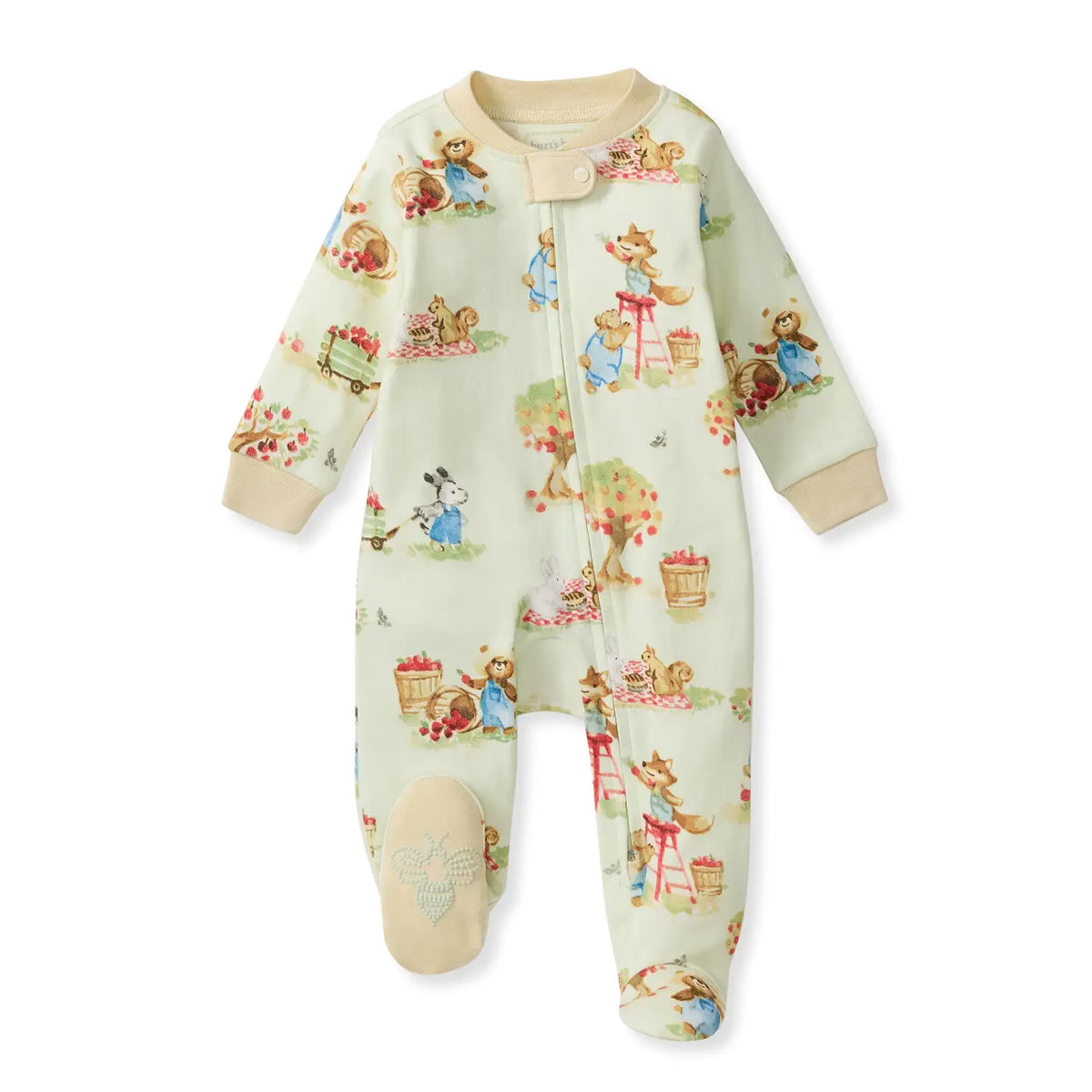 On the Orchard Organic Cotton Sleep & Play Footed Burt's Bees Baby Lil Tulips