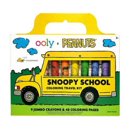 OOLY X Peanuts Snoopy School Coloring Travel Kit OOLY Lil Tulips
