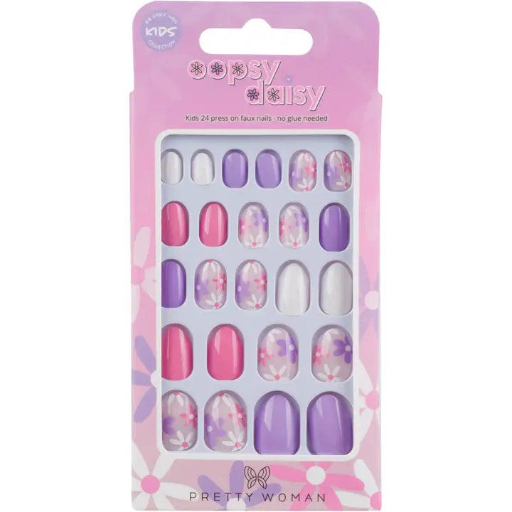Oopsy Daisy Kids Press On Nails Pretty Woman Lil Tulips