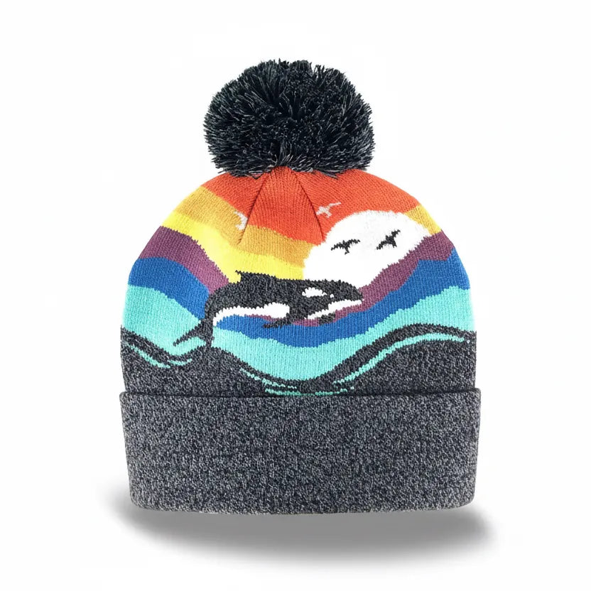 Orca Pom Beanie - Kids Northern Icons Lil Tulips