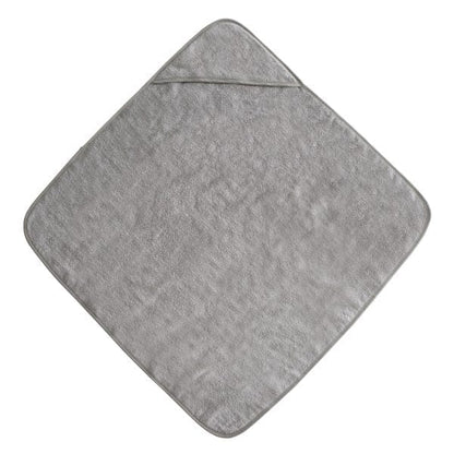 Organic Cotton Baby Hooded Towel (Gray) Mushie Lil Tulips