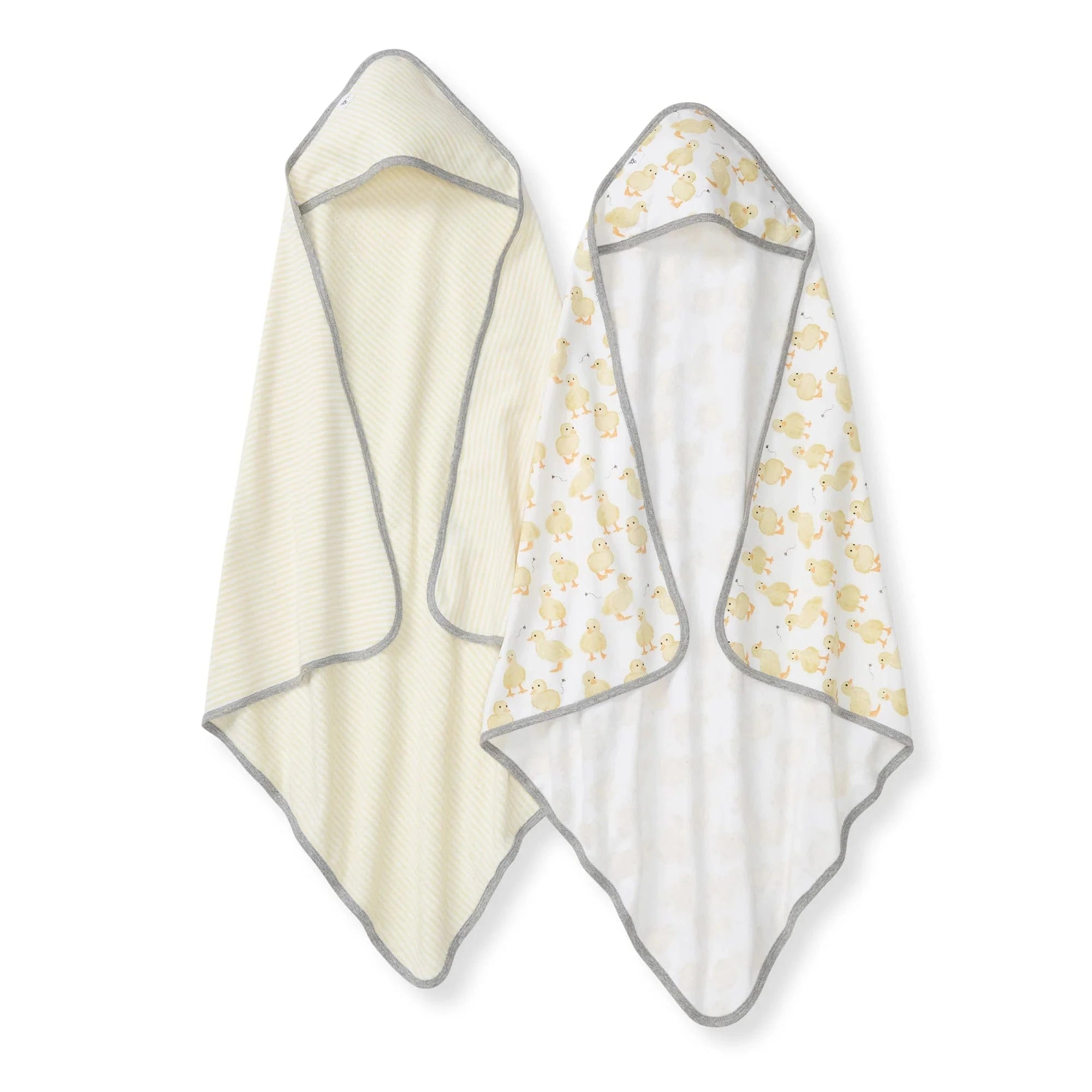 Organic Cotton Hooded Towels - 2 Pack - Little Ducks Burt's Bees Baby Lil Tulips