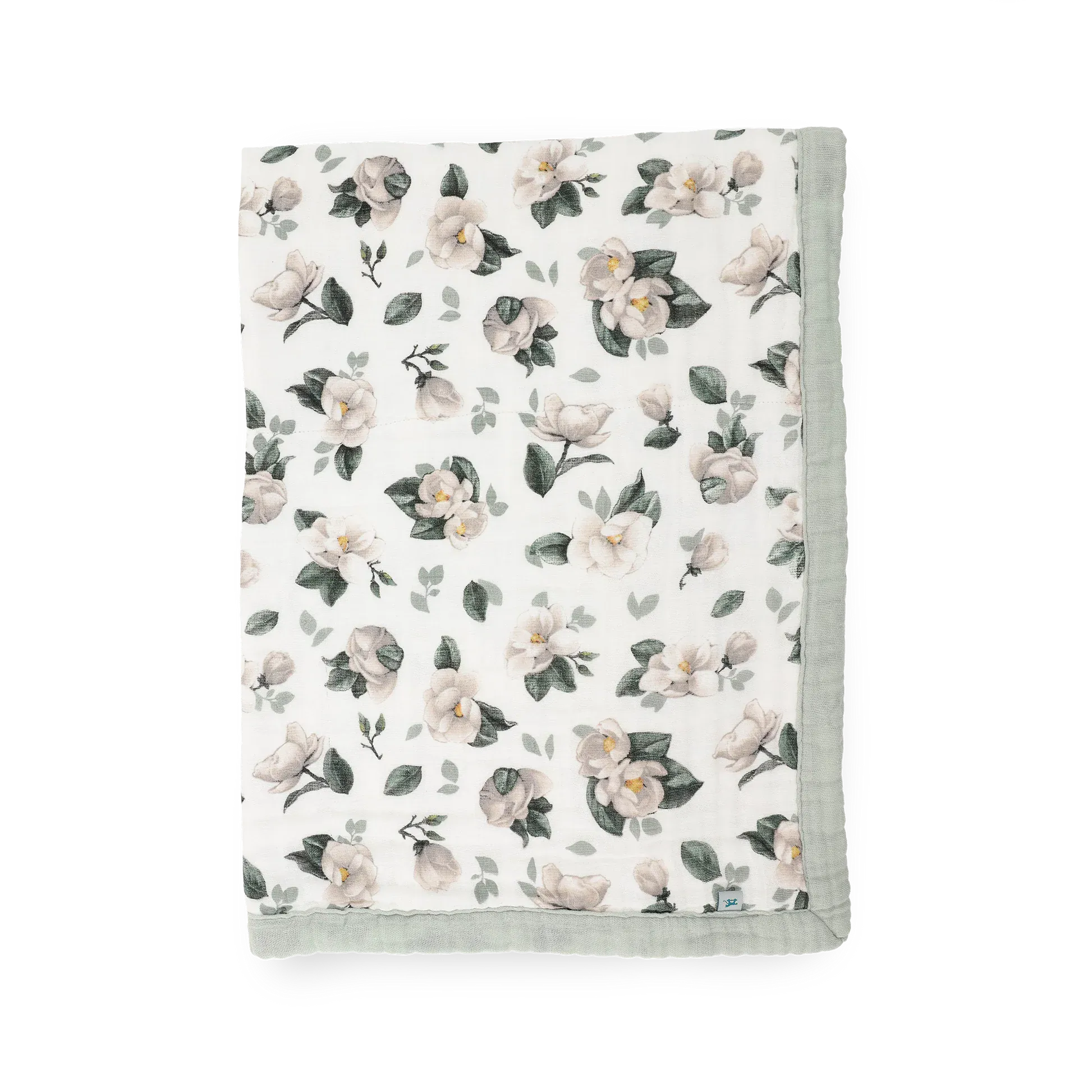 Organic Cotton Muslin Baby Quilt - Magnolia Little Unicorn Lil Tulips