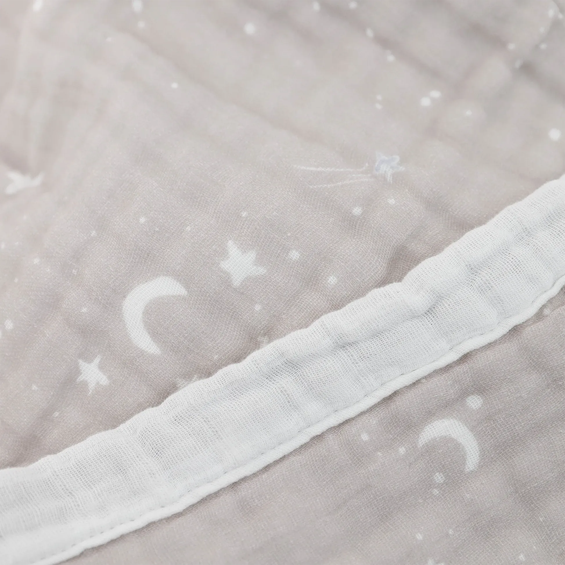 Organic Cotton Muslin Baby Quilt - Moon Dust Little Unicorn Lil Tulips