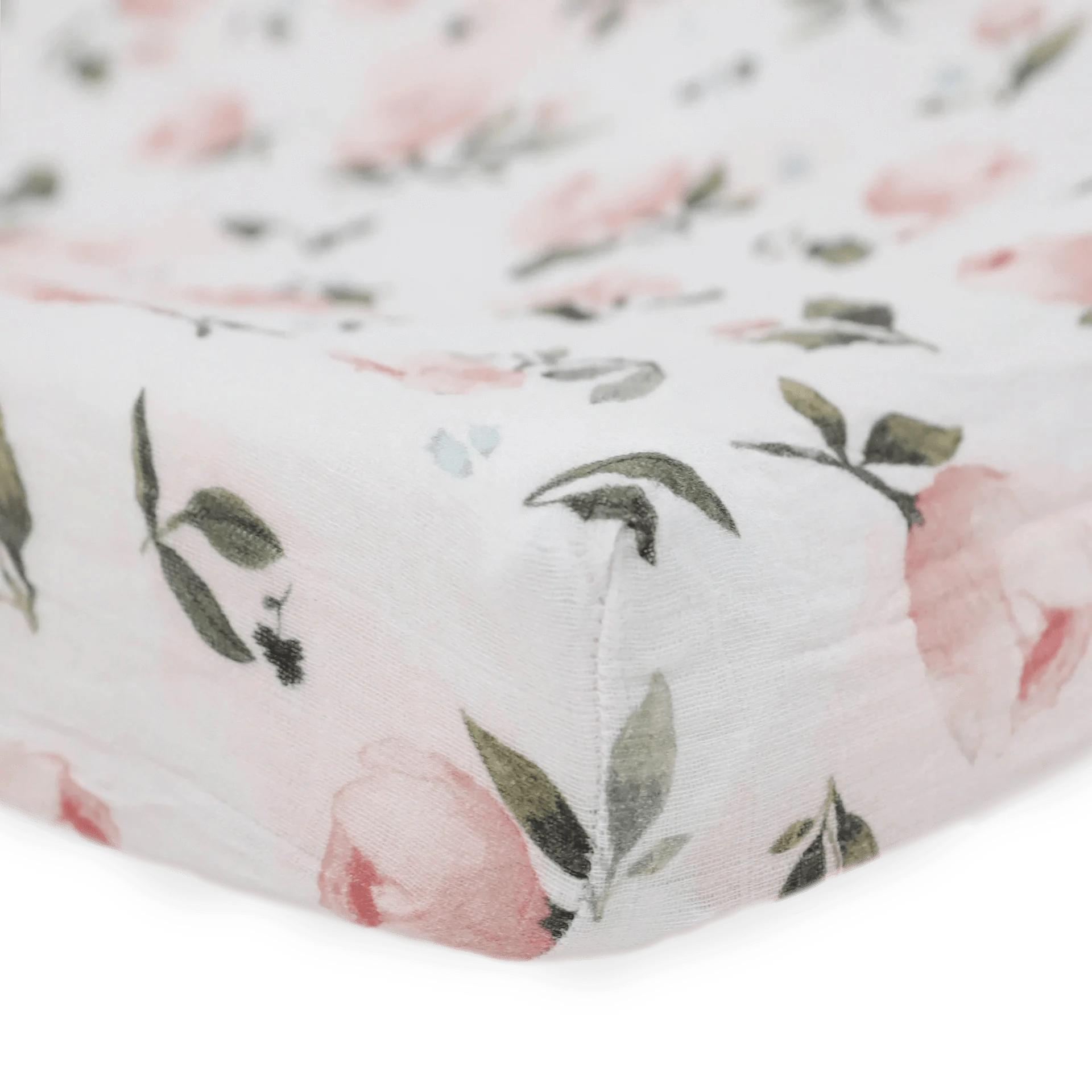Organic Cotton Muslin Changing Pad Cover - Watercolor Floret Little Unicorn Lil Tulips