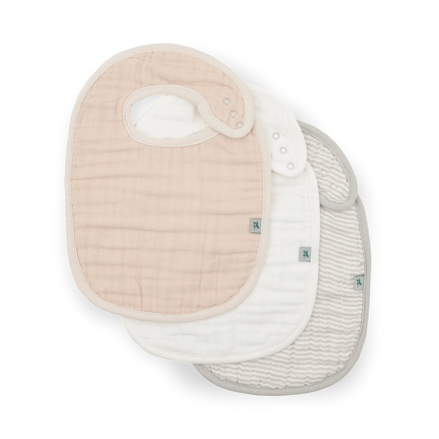 Organic Cotton Muslin Classic Bib 3 Pack - Rosie Little Unicorn Lil Tulips