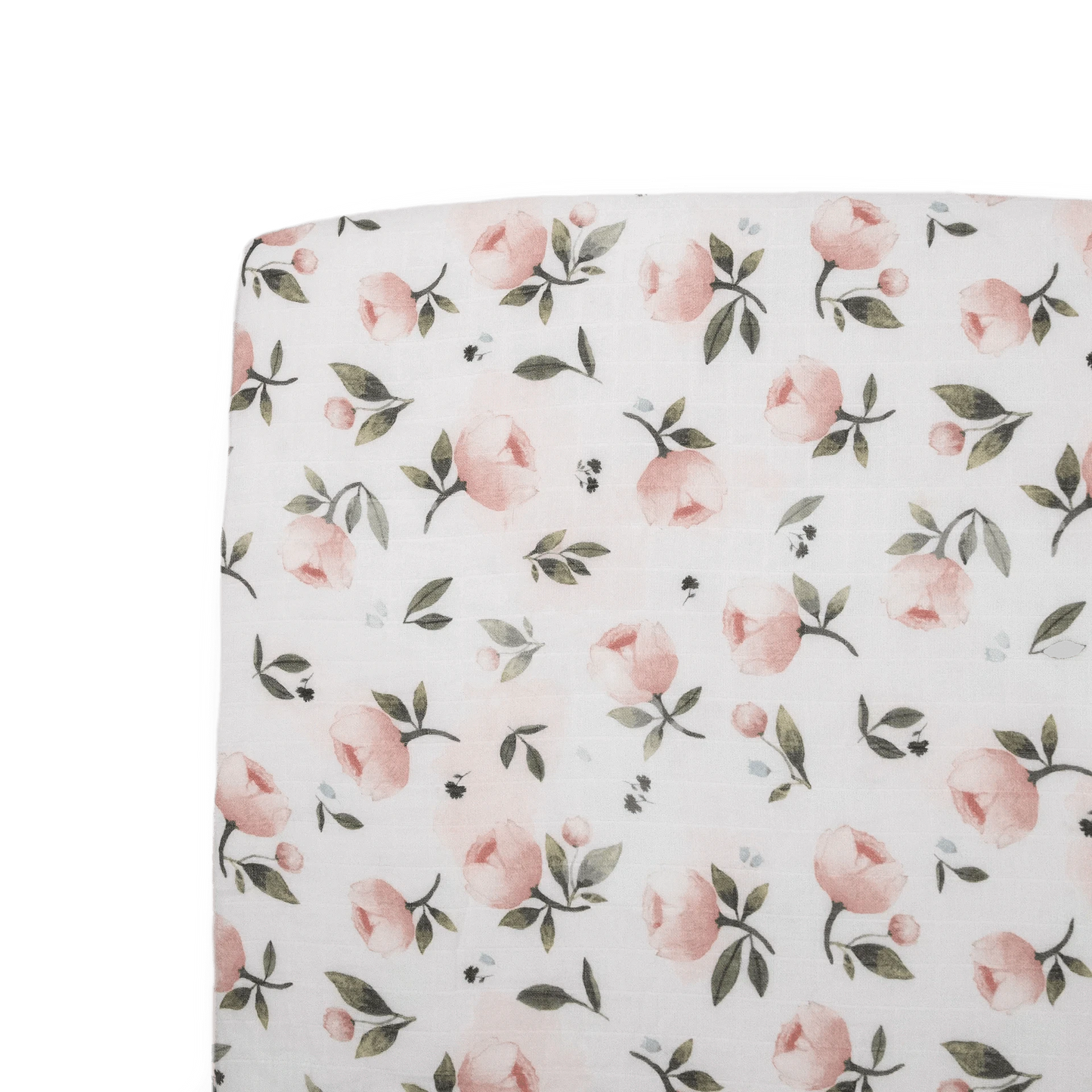 Organic Cotton Muslin Crib Sheet - Watercolor Floret Little Unicorn Lil Tulips