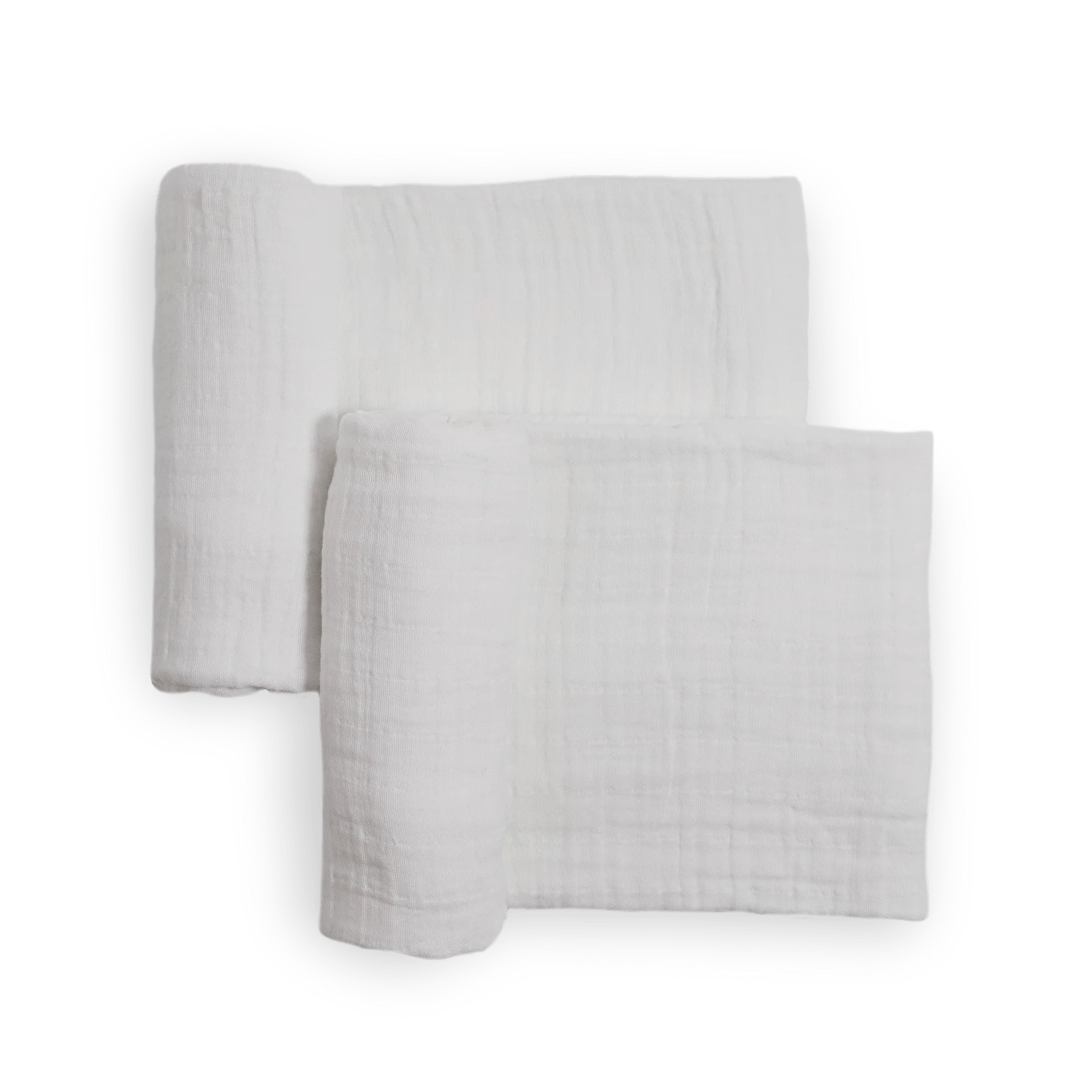 Organic Cotton Muslin Swaddle Blanket 2 Pack - White Little Unicorn Lil Tulips