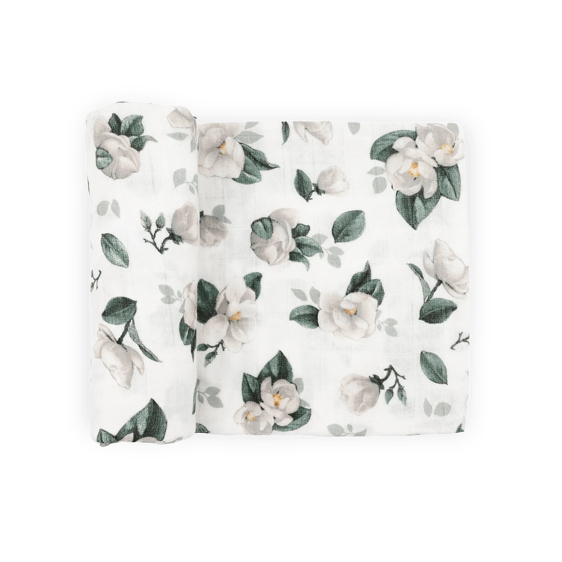 Organic Cotton Muslin Swaddle Blanket - Magnolia Little Unicorn Lil Tulips