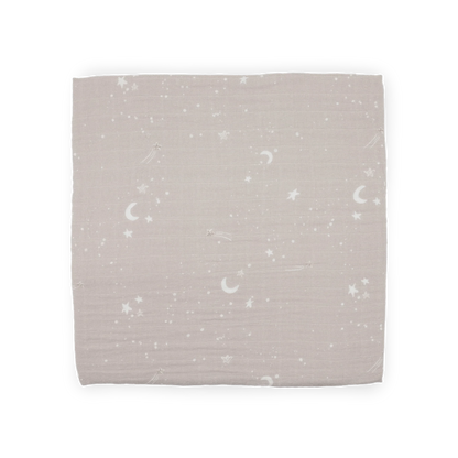 Organic Cotton Muslin Swaddle Blanket - Moon Dust Little Unicorn Lil Tulips