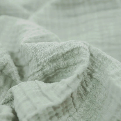 Organic Cotton Muslin Swaddle Blanket - White Sage Little Unicorn Lil Tulips