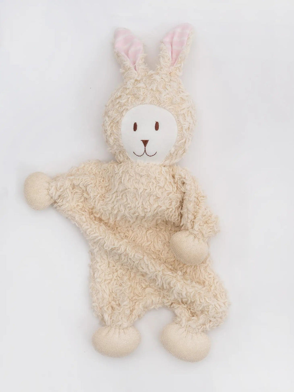 Organic Snuggle Bunny Toy - Pink Stripe Ears Under the Nile Lil Tulips