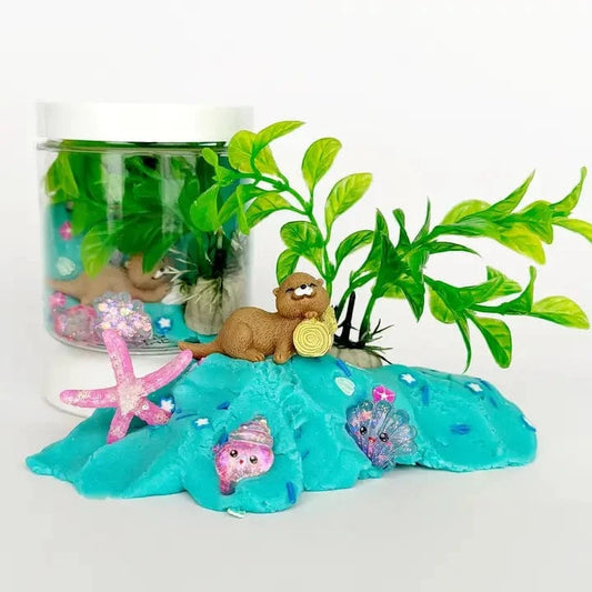 Otterly A-Dough-Rable Mini Dough-To-Go Earth Grown KidDoughs Lil Tulips