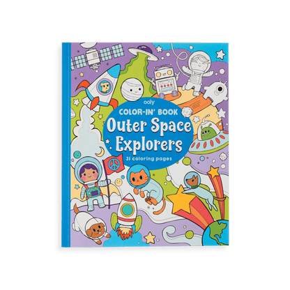 Outer Space Color-in' Book OOLY Lil Tulips