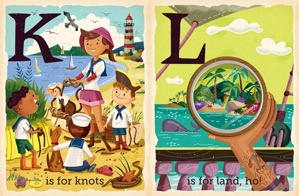 P Is For Pirate: Alphabet Board Book Babylit Lil Tulips
