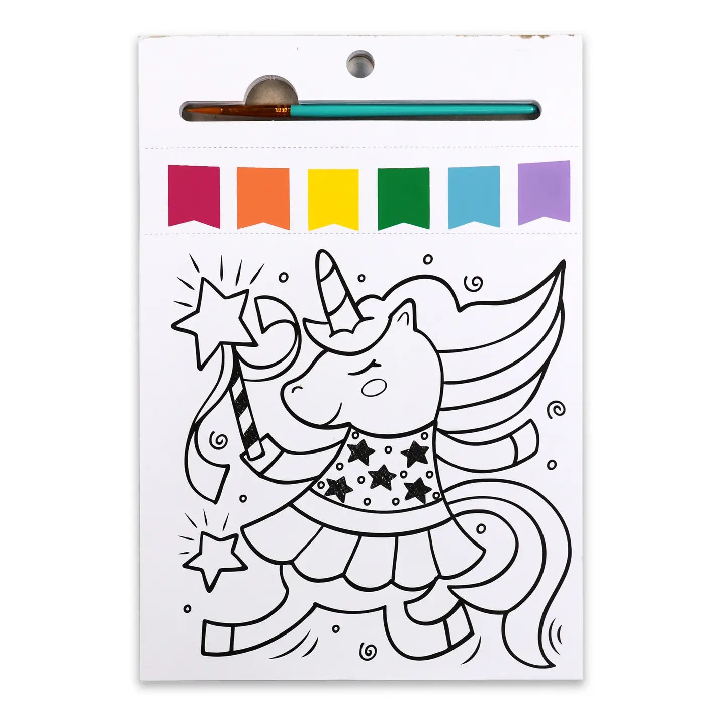Paint Pages- Magical Creatures Bright Stripes Lil Tulips