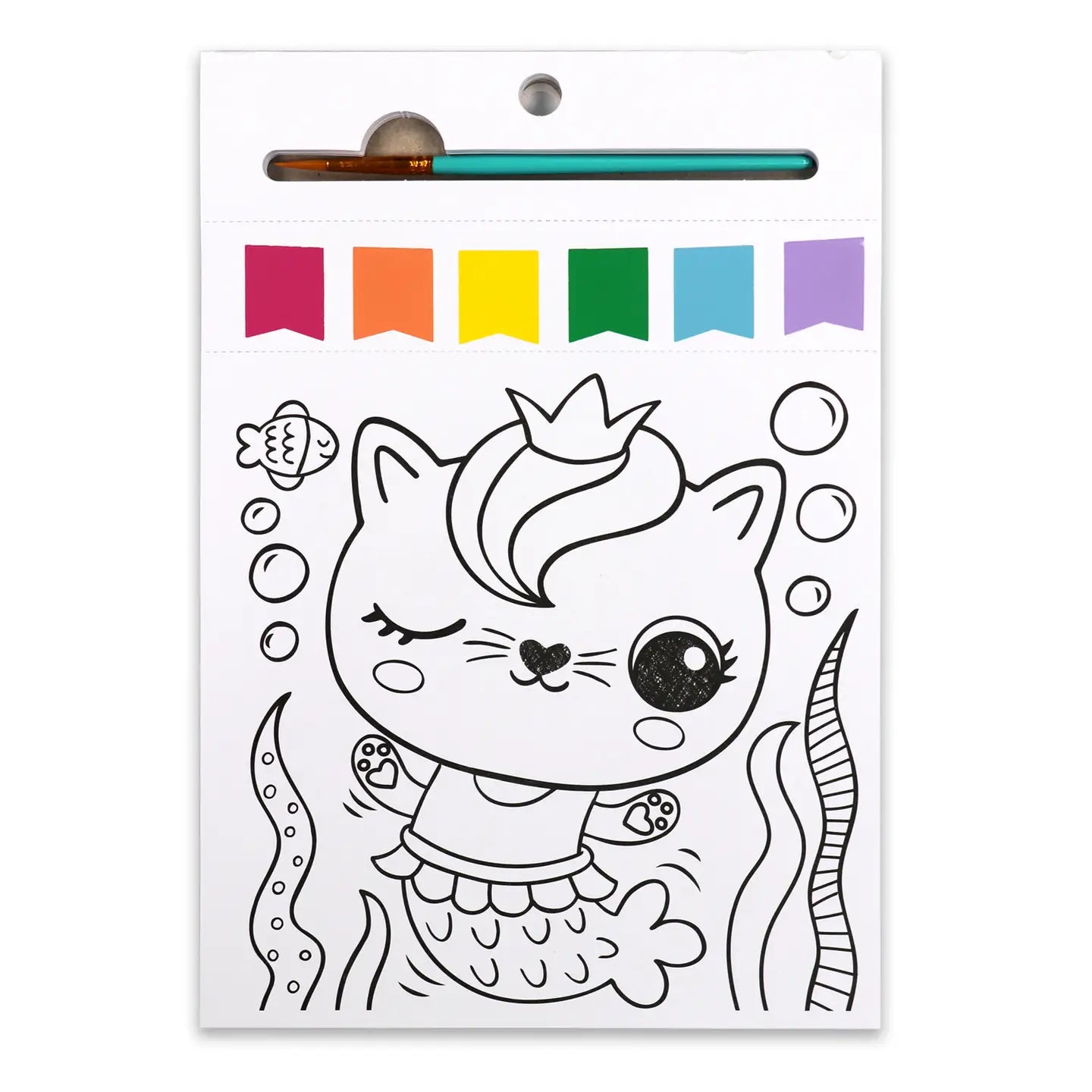 Paint Pages- Magical Creatures Bright Stripes Lil Tulips