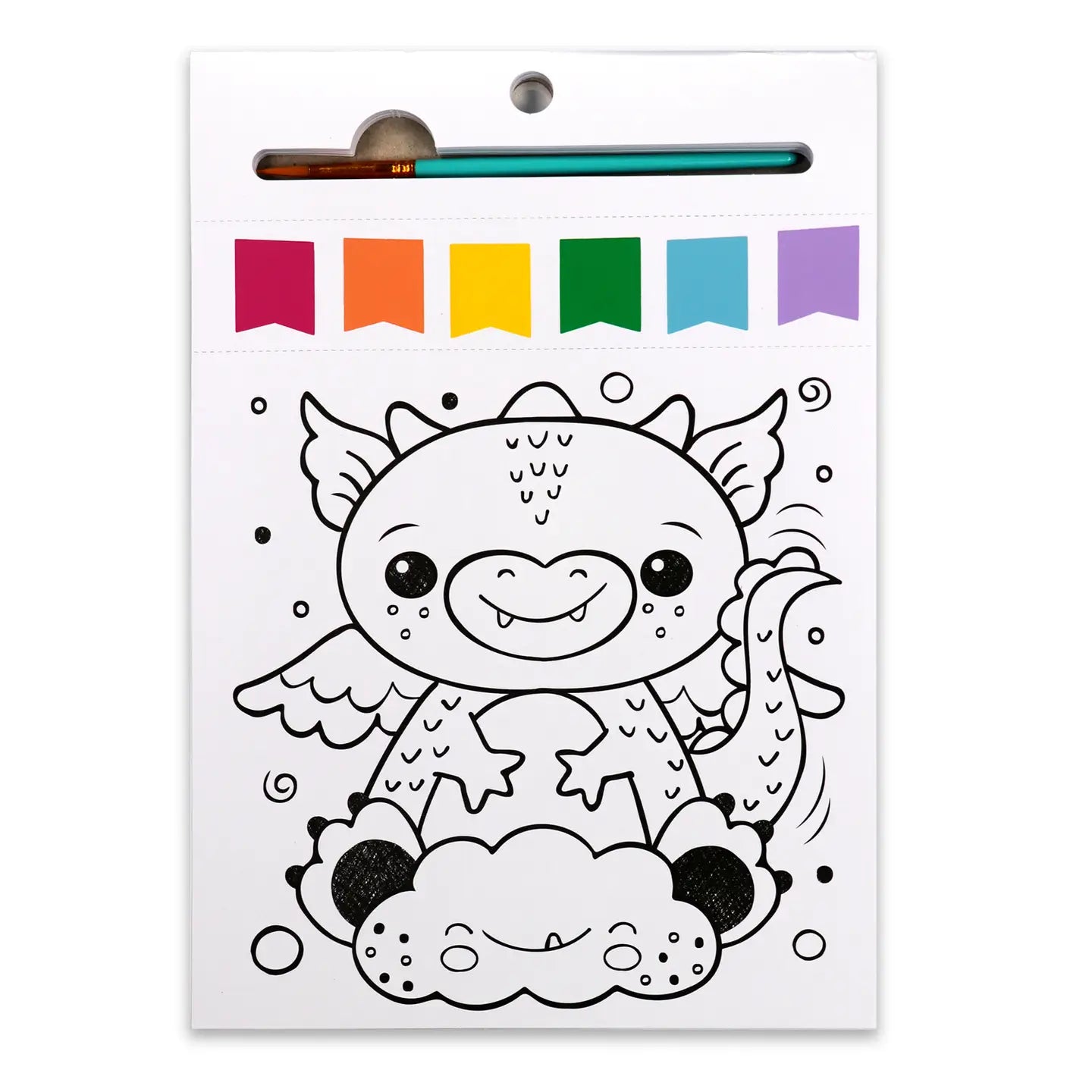 Paint Pages- Magical Creatures Bright Stripes Lil Tulips