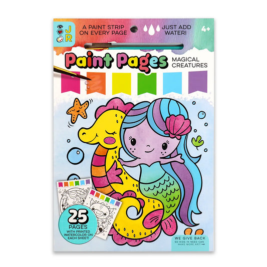 Paint Pages- Magical Creatures Bright Stripes Lil Tulips