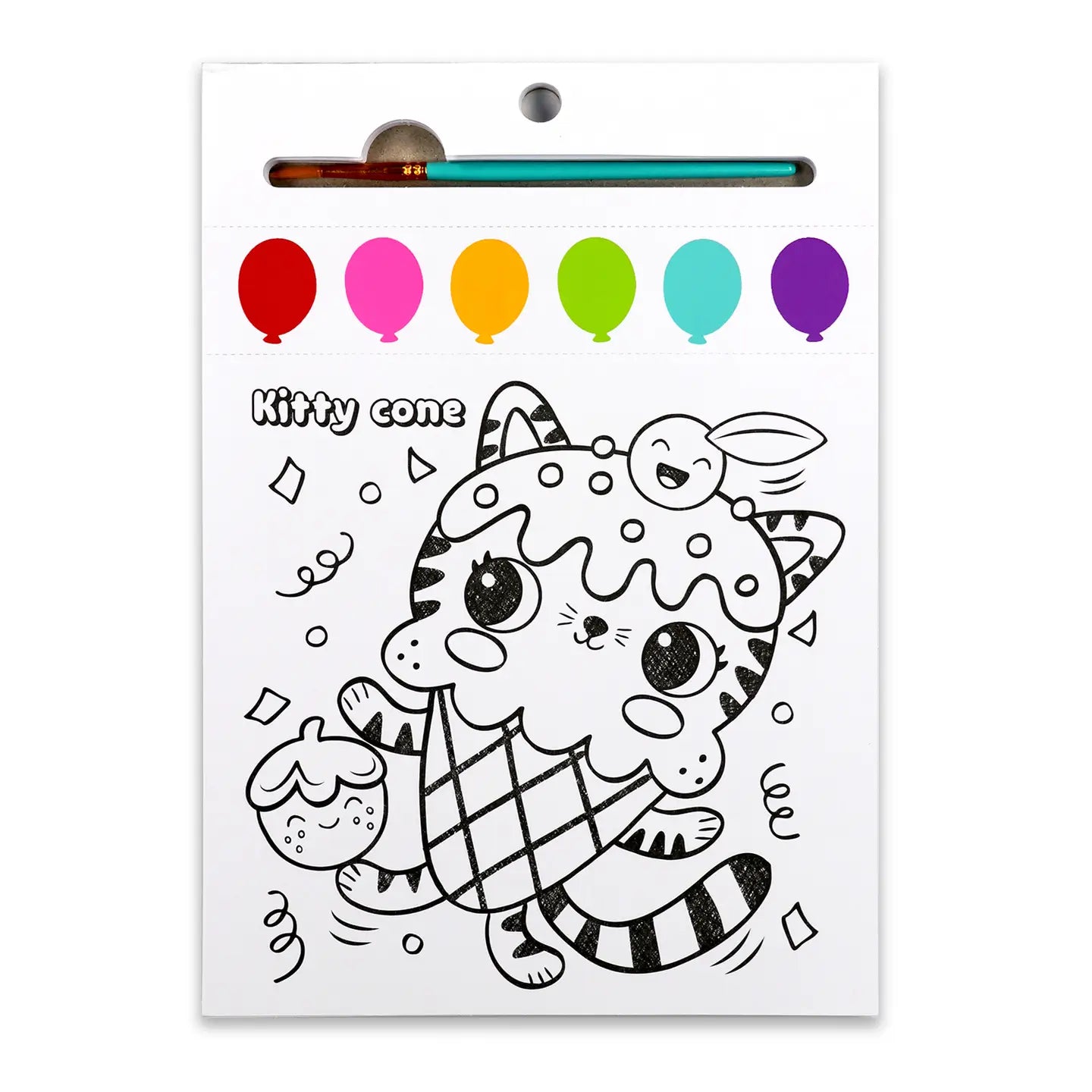 Paint Pages- Party Animals Bright Stripes Lil Tulips