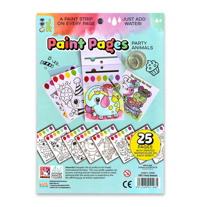 Paint Pages- Party Animals Bright Stripes Lil Tulips
