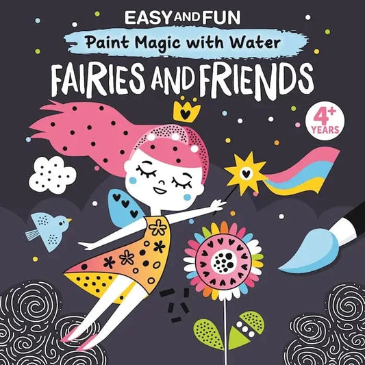 Painting Book - Paint Magic with Water: Fairies and Friends Wellspring Lil Tulips