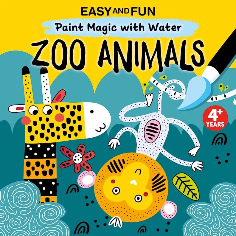 Painting Book - Paint Magic with Water: Zoo Animals Wellspring Lil Tulips