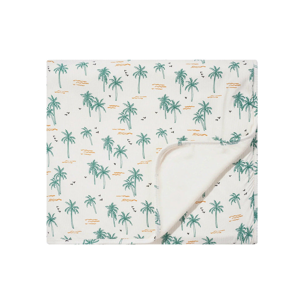 Palm Trees Small Ribbed Blanket Brave Little Ones Headbands Lil Tulips