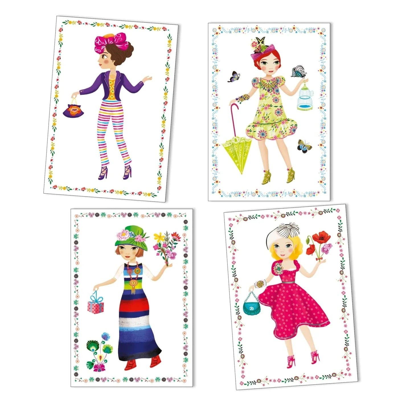 Paper Dolls Massive Fashion Djeco Lil Tulips