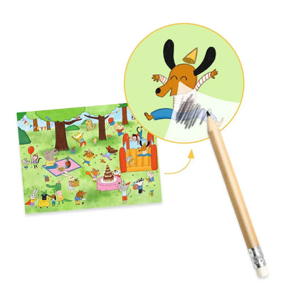 Party Time Rub on Transfers Djeco Lil Tulips