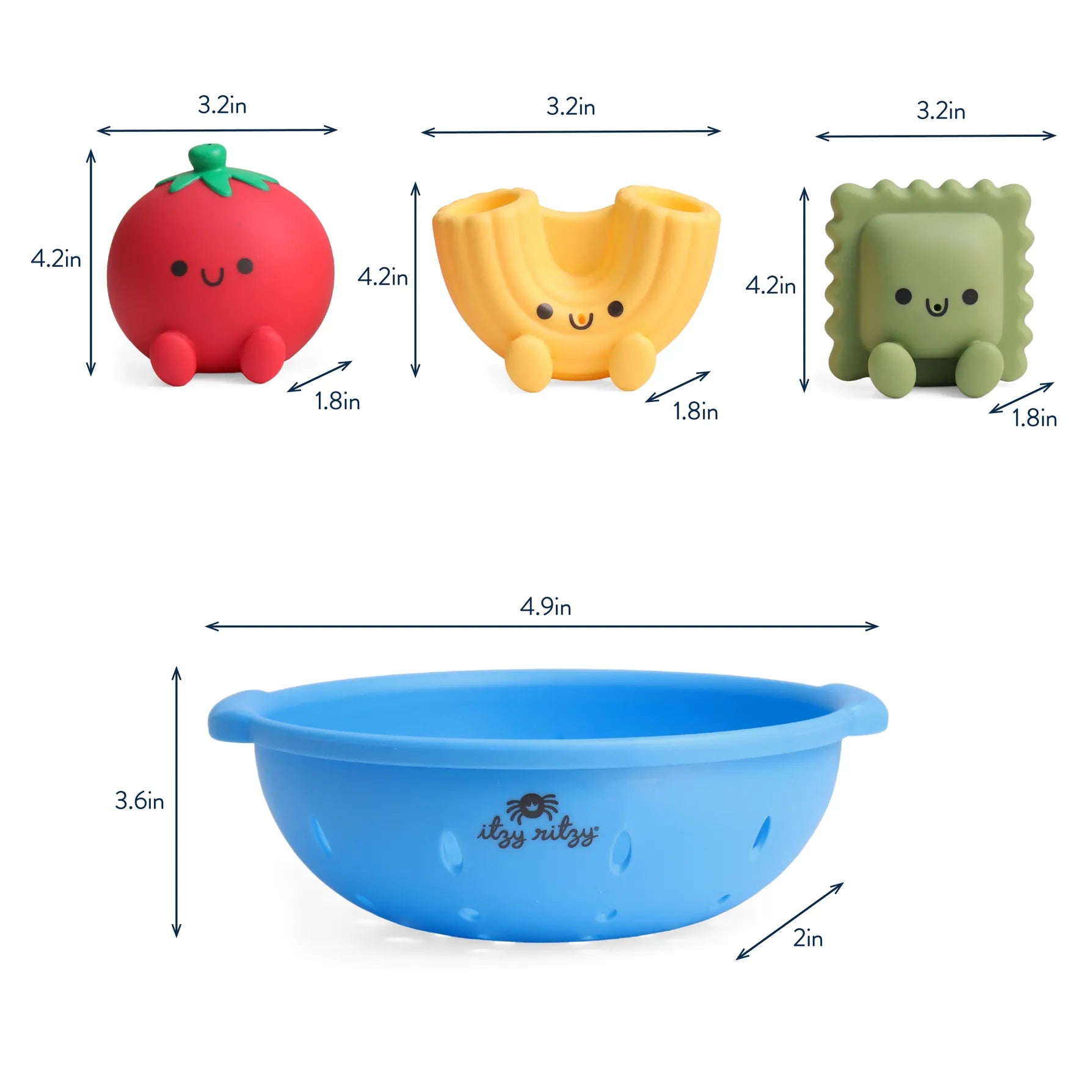 Pasta Itzy Splash Pals™ - Bath + Water Toy Itzy Ritzy Lil Tulips