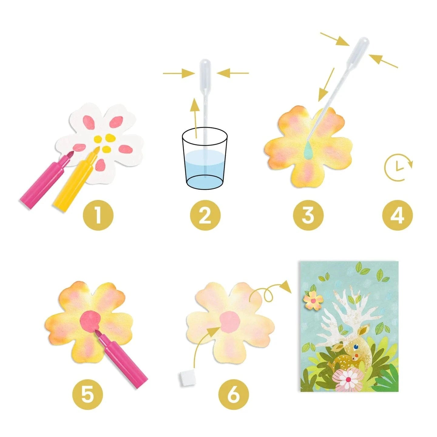 Pastel Animals Create with Paper Djeco Lil Tulips