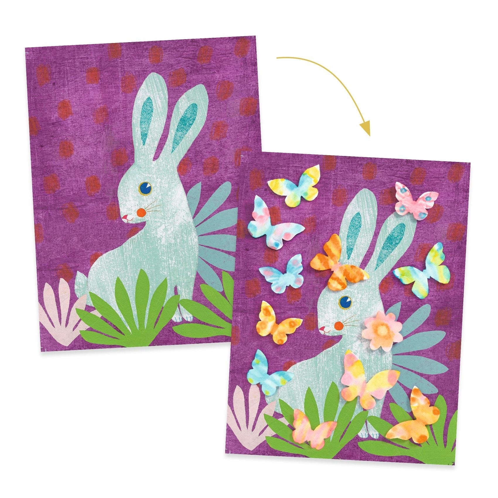 Pastel Animals Create with Paper Djeco Lil Tulips