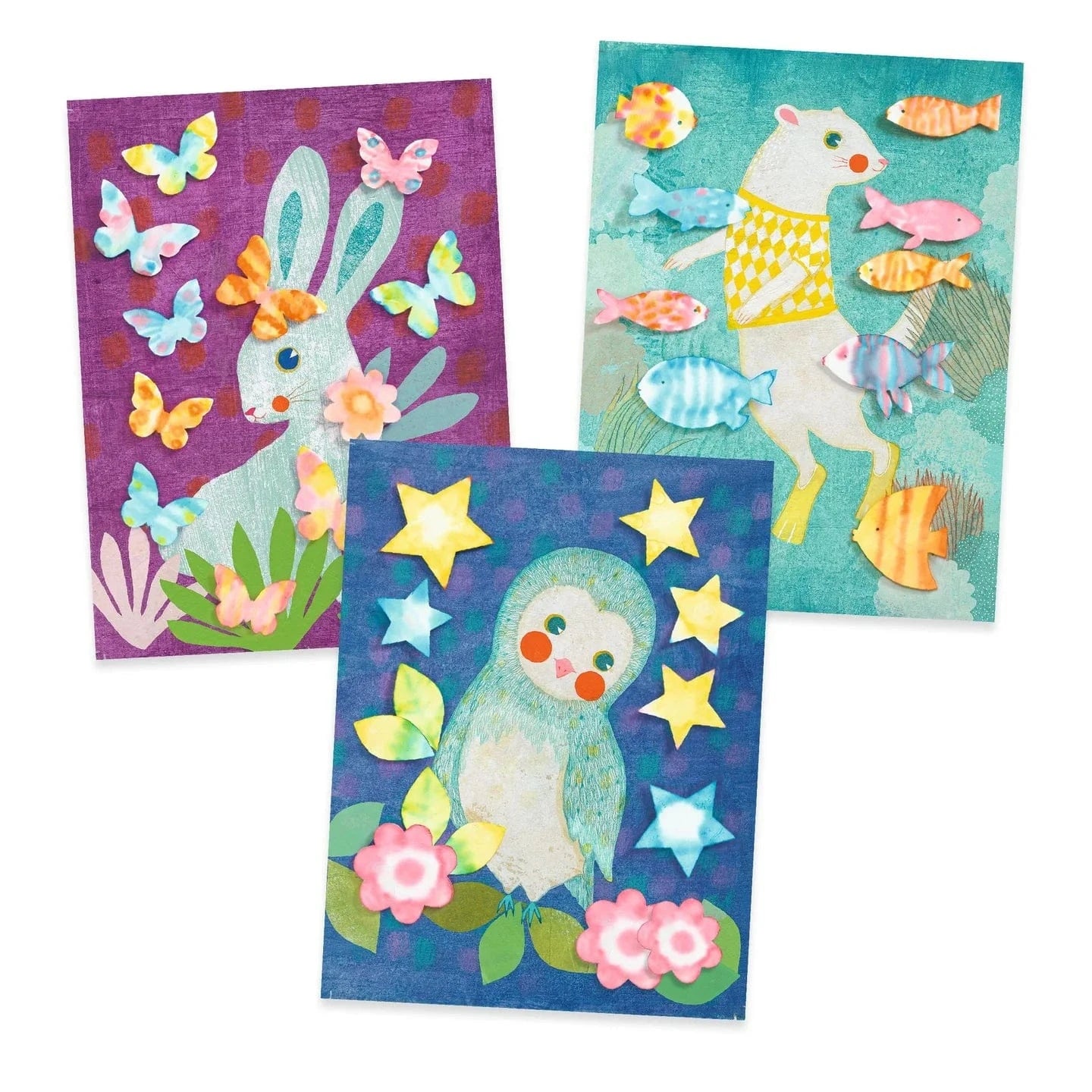 Pastel Animals Create with Paper Djeco Lil Tulips
