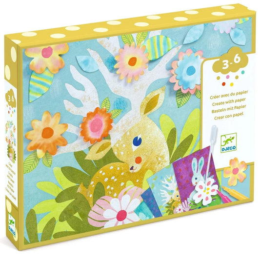 Pastel Animals Create with Paper Djeco Lil Tulips