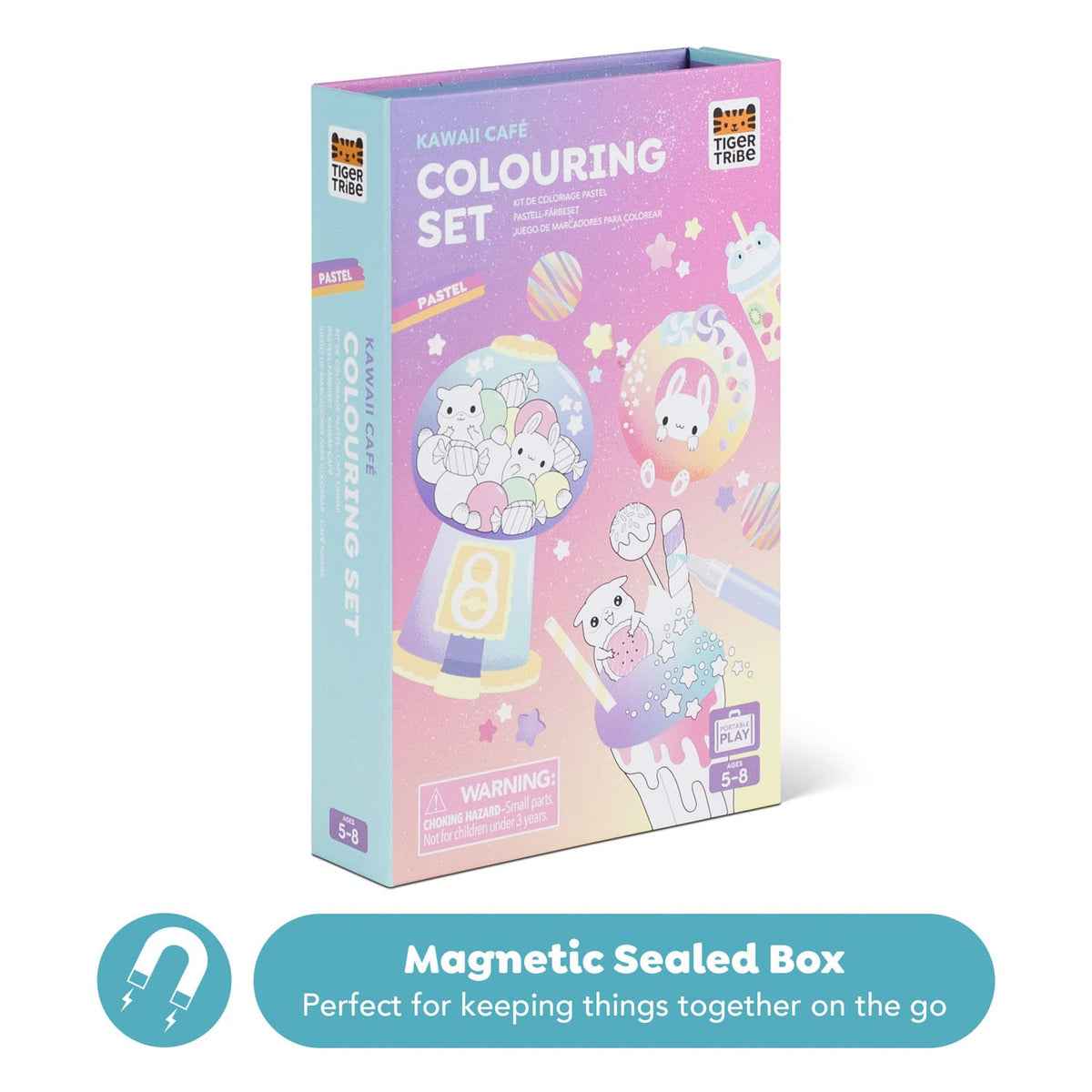 Pastel Coloring Set - Kawaii Café Tiger Tribe Lil Tulips